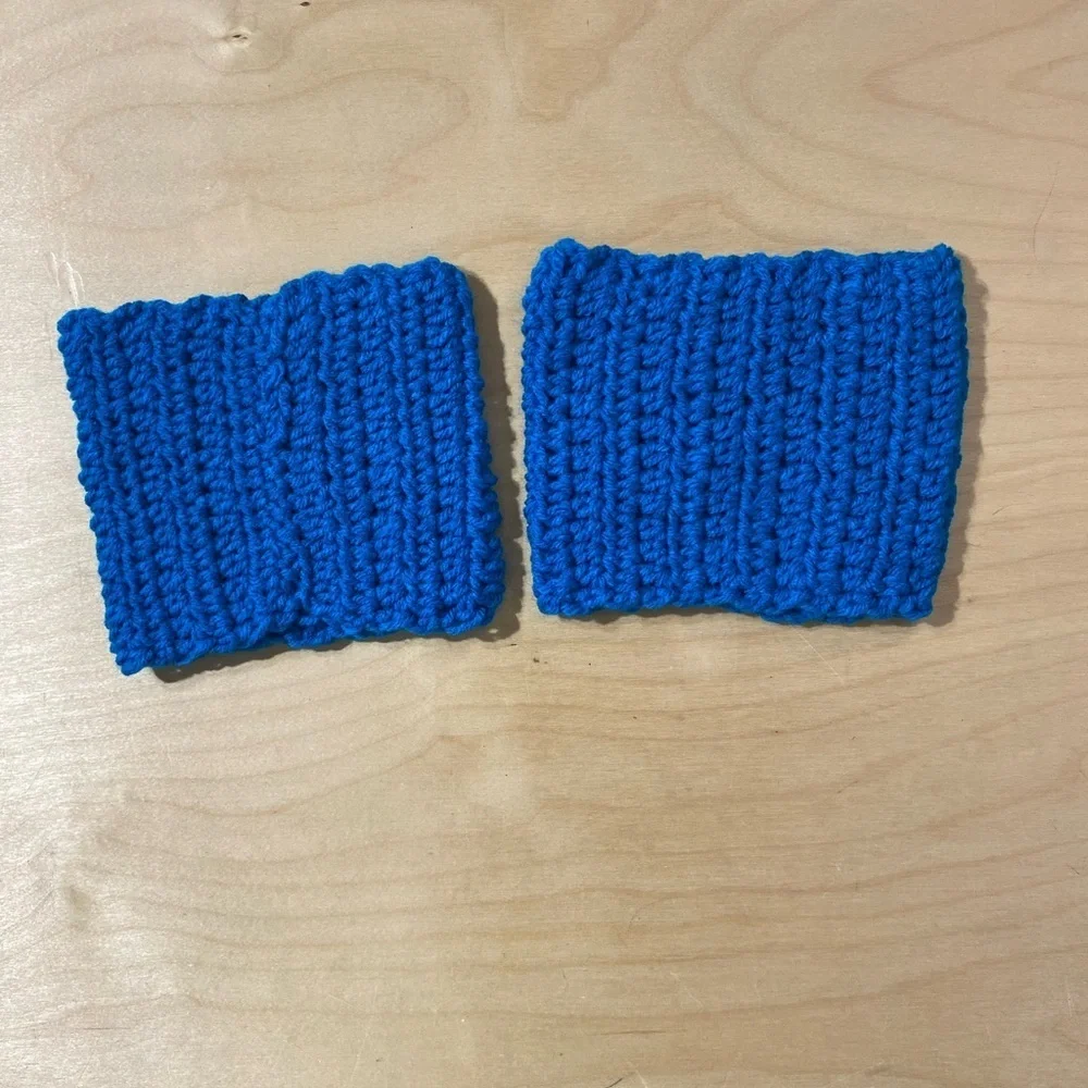 Blue Knitted Boot Topper (OT)